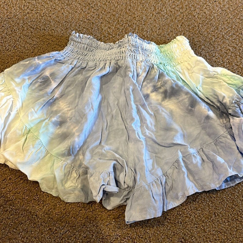 Vintage Havana Girls Purple, Aqua & White Tank Top & Ruffle Shorts Matching Set - Picture 8 of 8